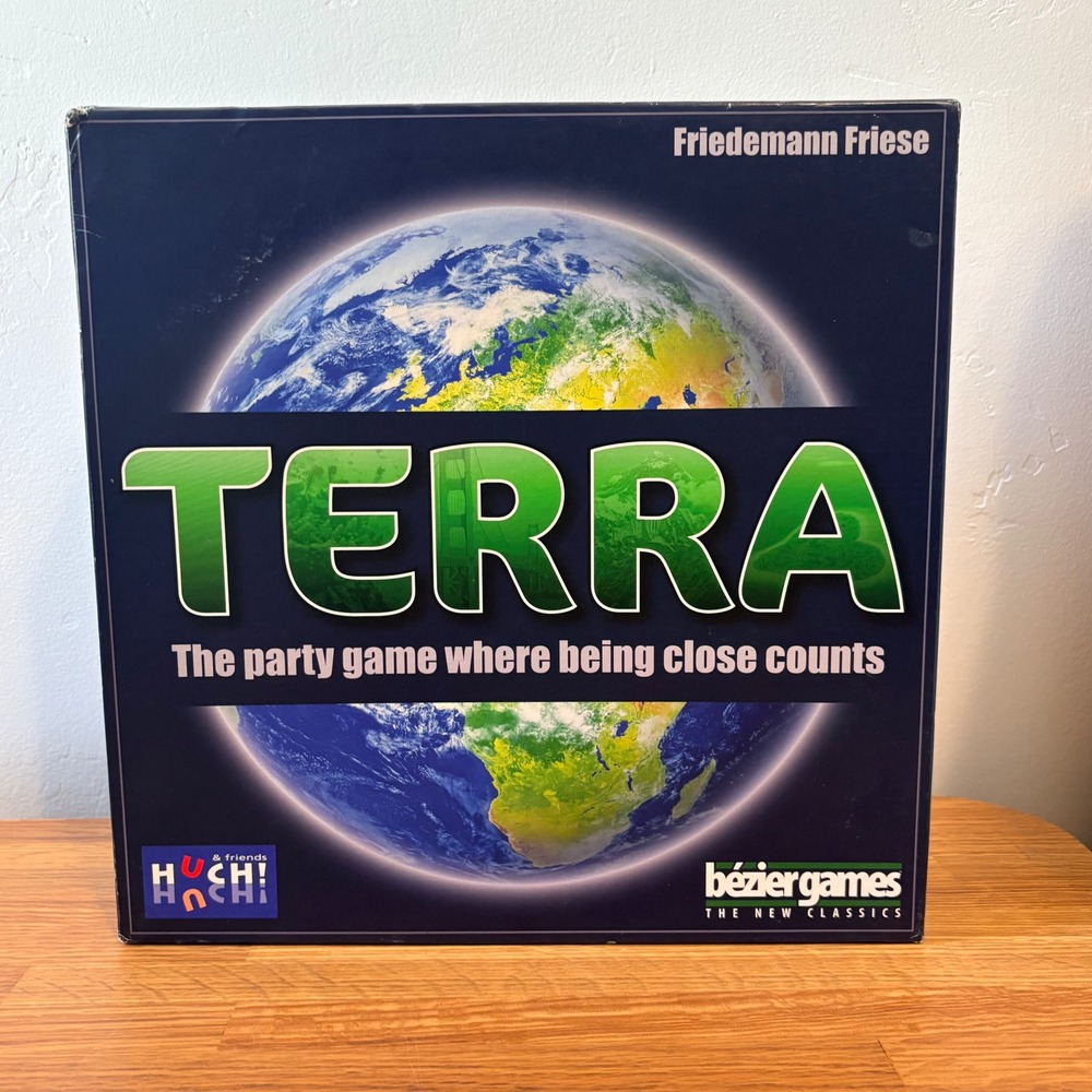 Terra Bezier Games Trivia Party Game Friedemann Friese Complete Pre-owned